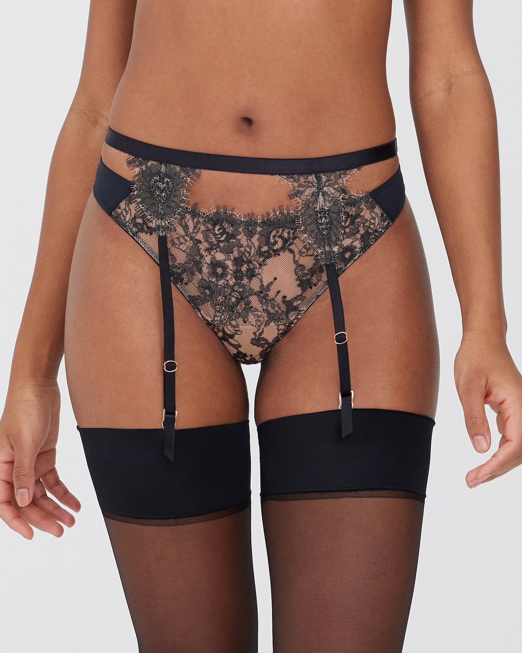 Entice Lace Garter Belt