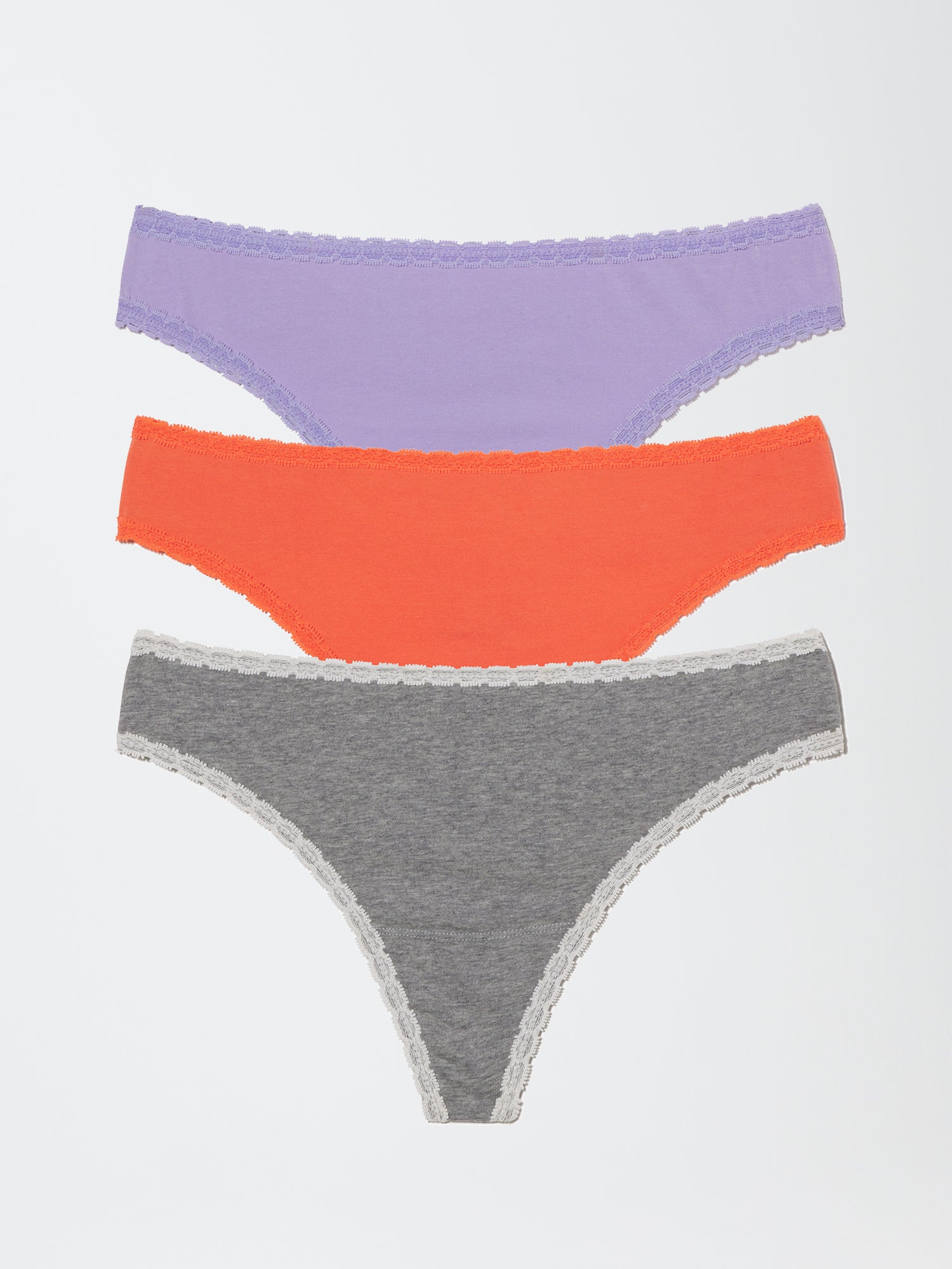 Adorned Cotton Thong