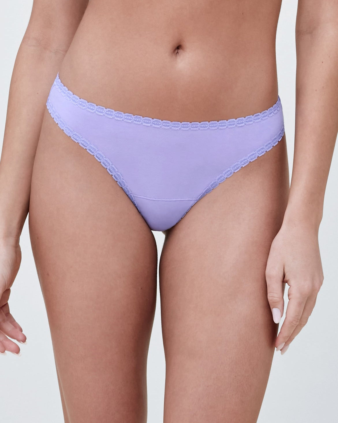Adorned Cotton Thong