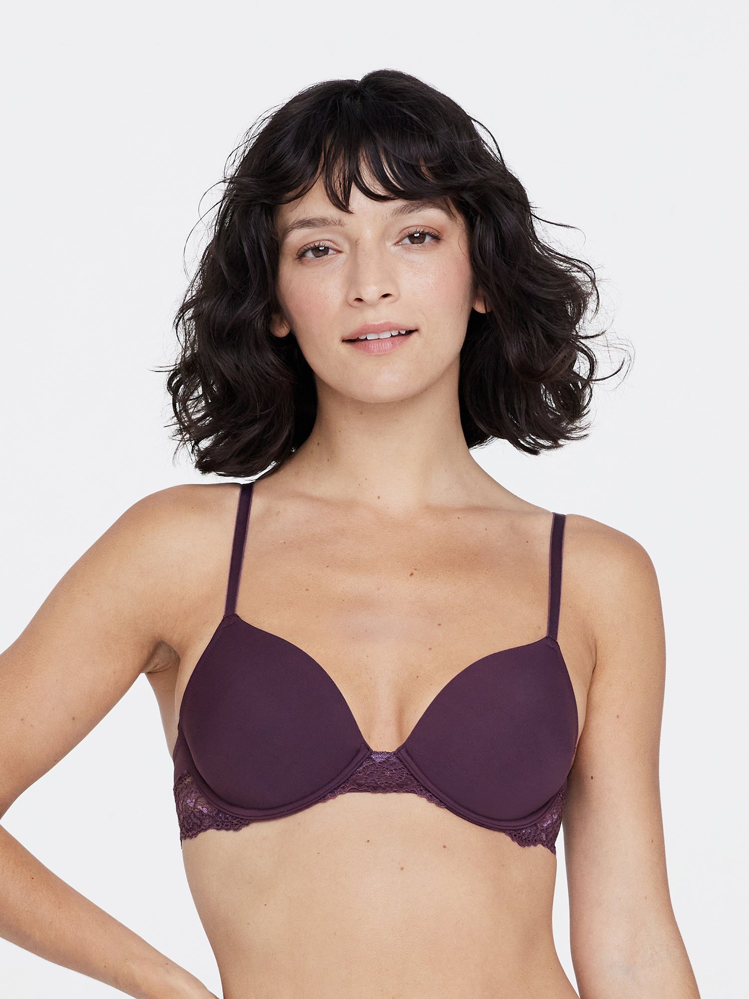 Goddess Plunge T-Shirt Bra - Purple