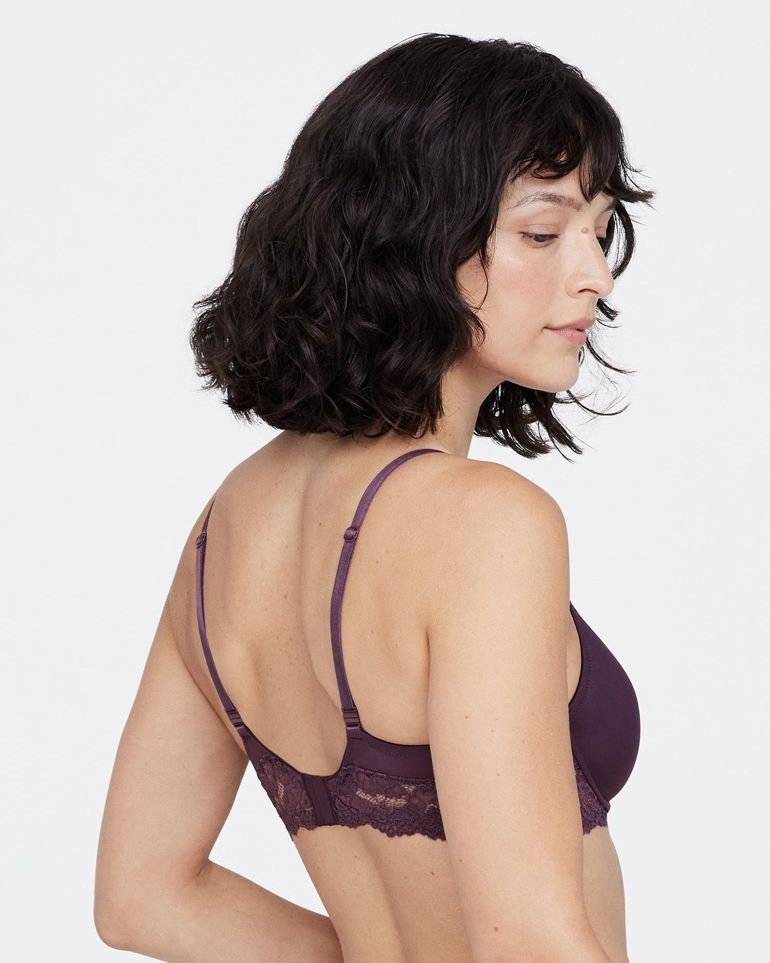 Goddess Plunge T-Shirt Bra - Purple