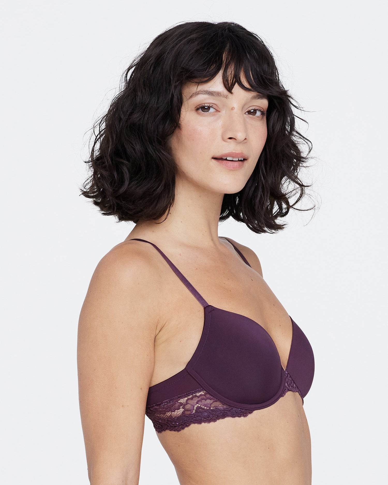 Goddess Plunge T-Shirt Bra - Purple