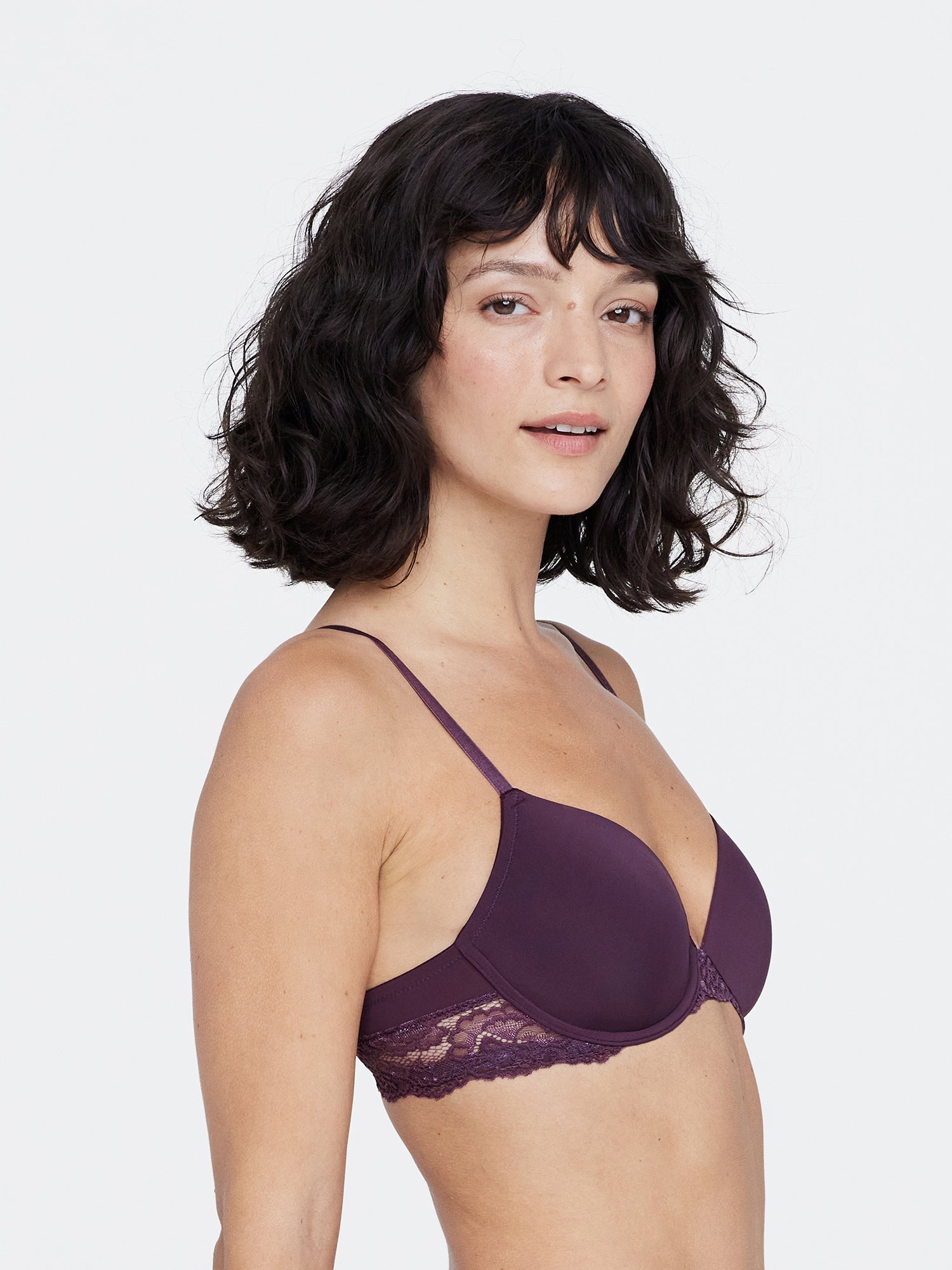 Goddess Plunge T-Shirt Bra - Purple