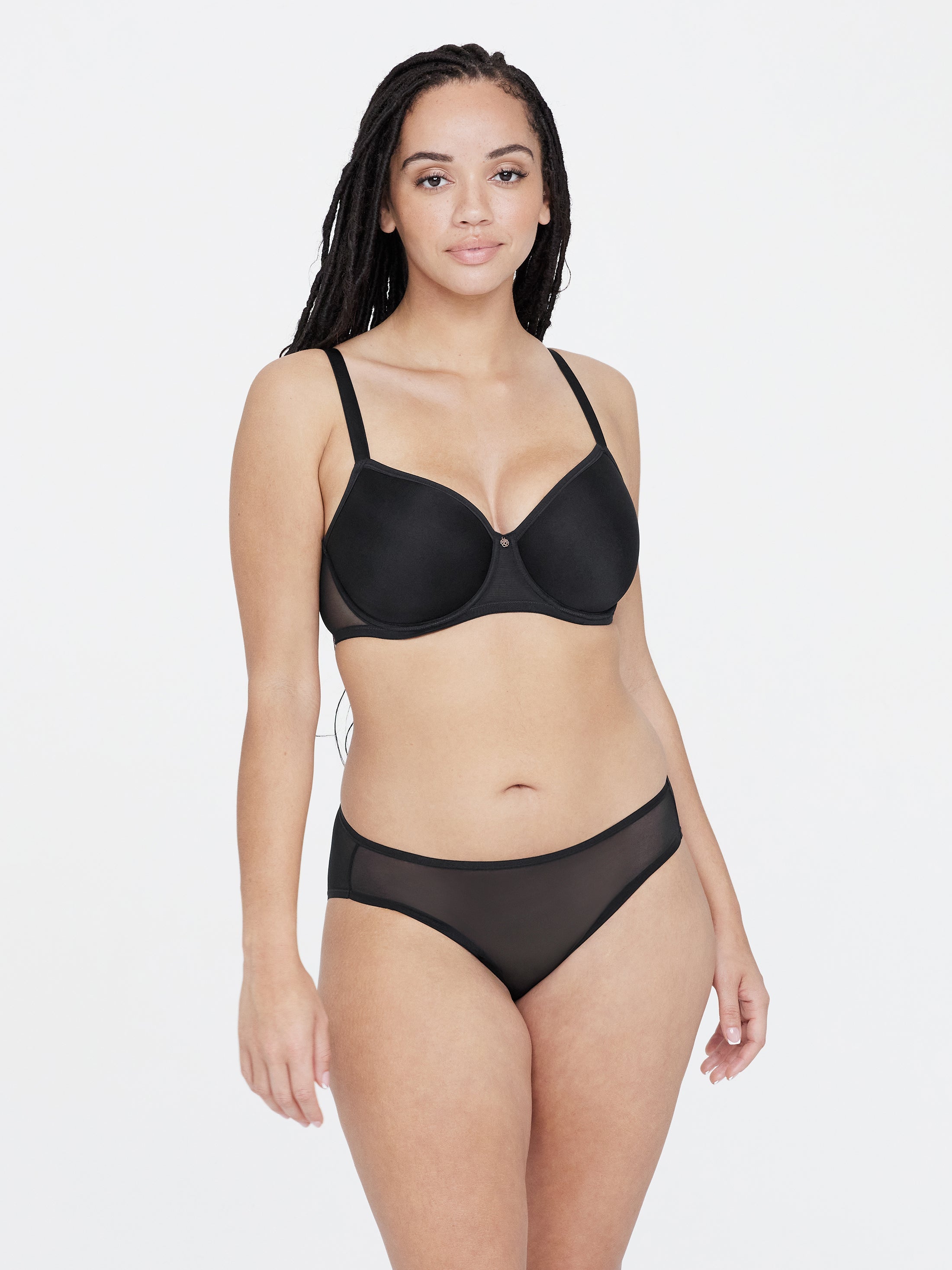 Spellbound Demi Spacer T-Shirt Bra - Black