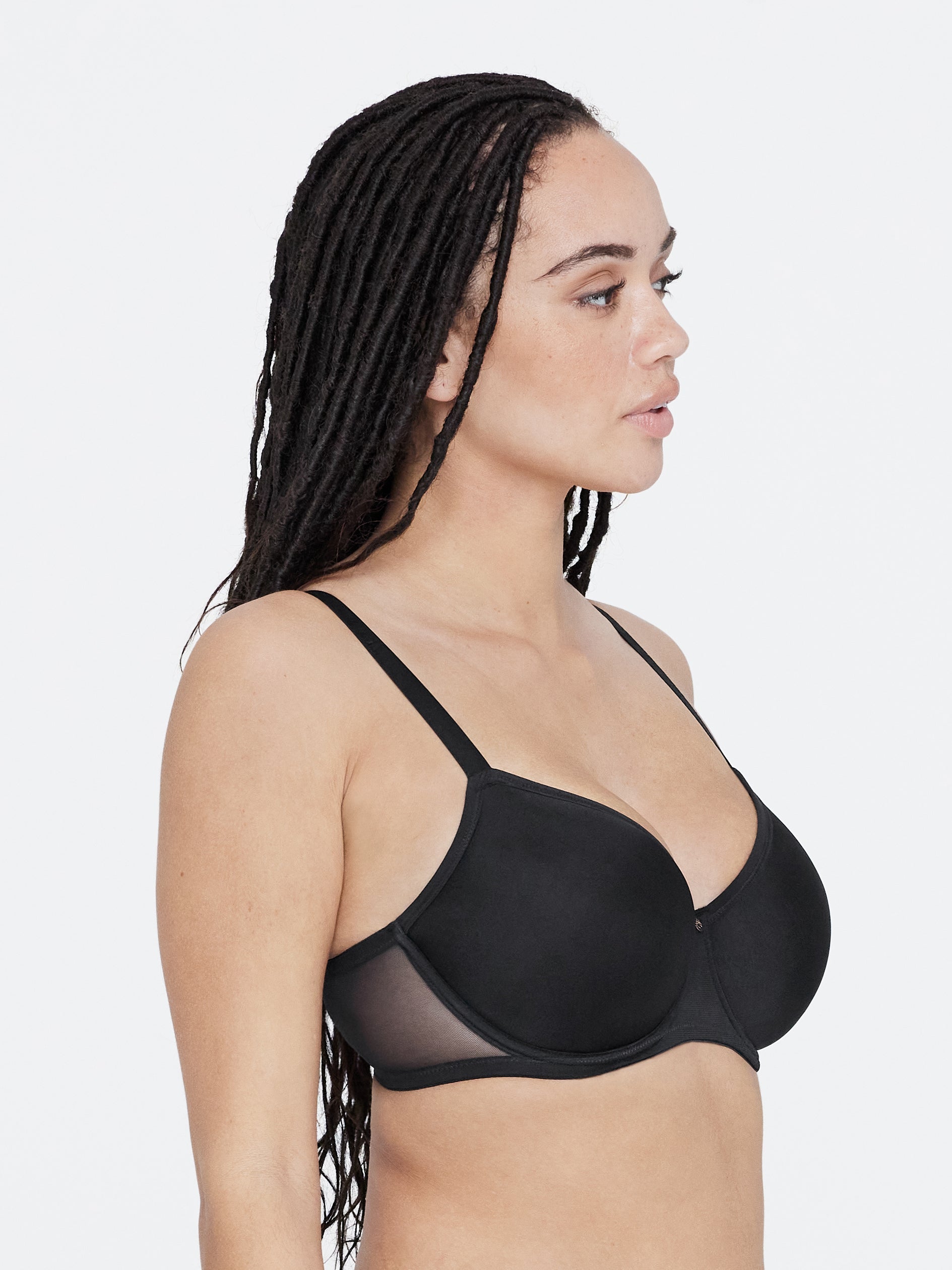 Spellbound Demi Spacer T-Shirt Bra - Black