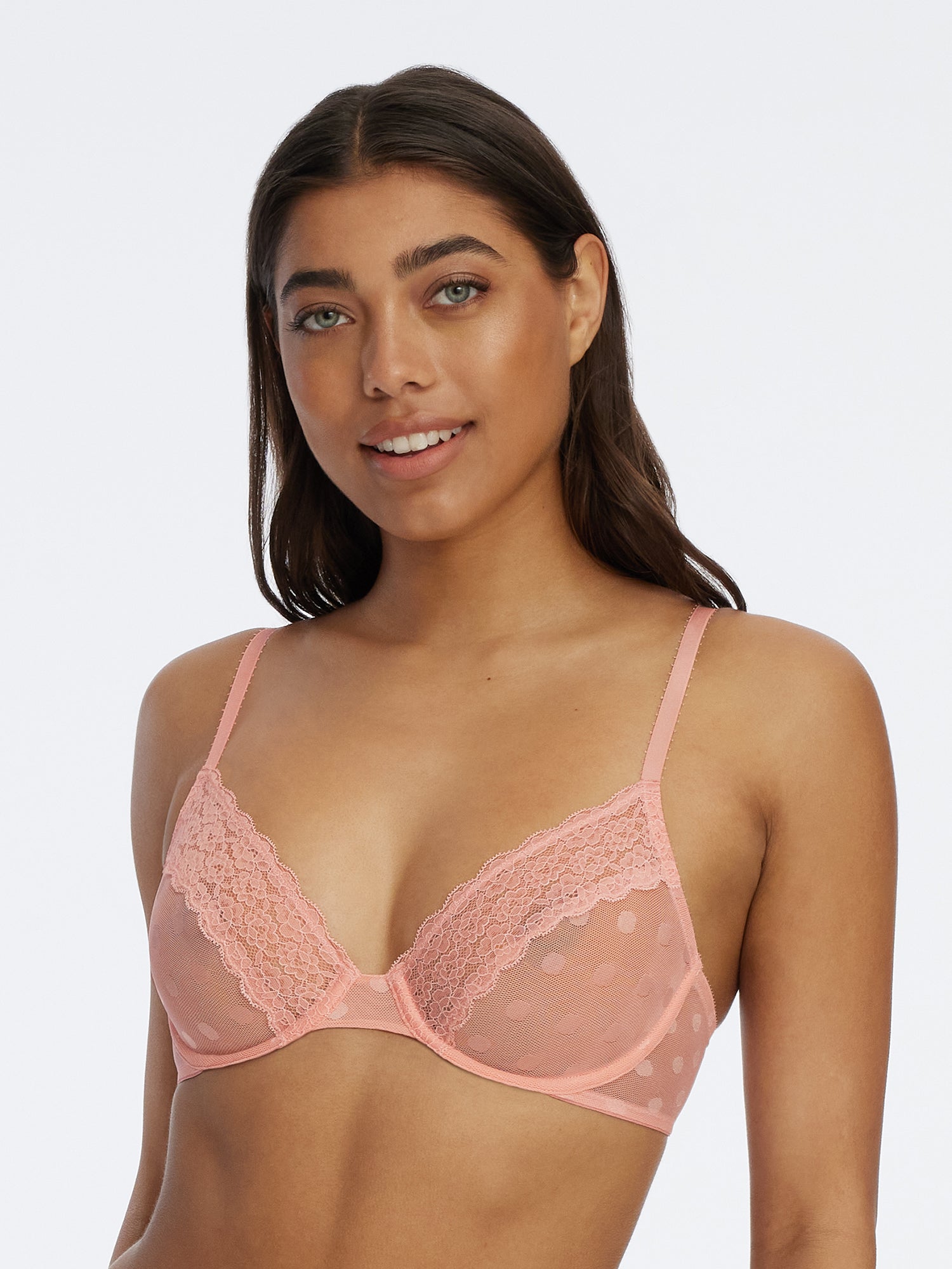 Dare Dot Plunge Unlined Bra - FINAL SALE - Powder Pink Skarlett Blue Dare Dot Plunge Unlined Bra - FINAL SALE - Powder Pink Skarlett Blue