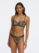Entice Lace Balconette Bra - Deep Sea Ginger