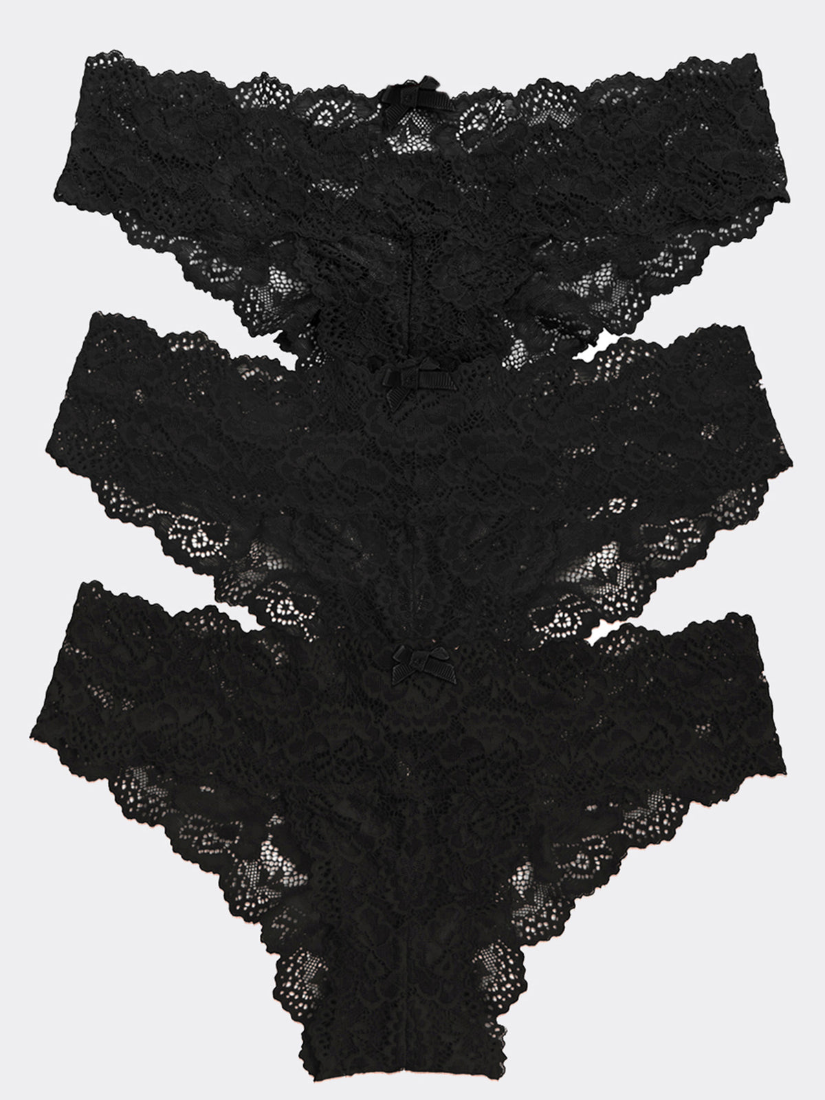 Chikini Goddess Stretch Lace Chikini 3-Pack - Black/Black/Black – Skarlett Blue