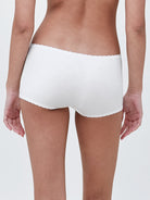 Adorned Cotton Boyshort Underwear White