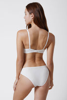 Bellisima Demi Balconette Bra & French Bikini Set in White/Sterling Bellisima French Bikini Set in White/Sterling 373188 – Skarlett Blue