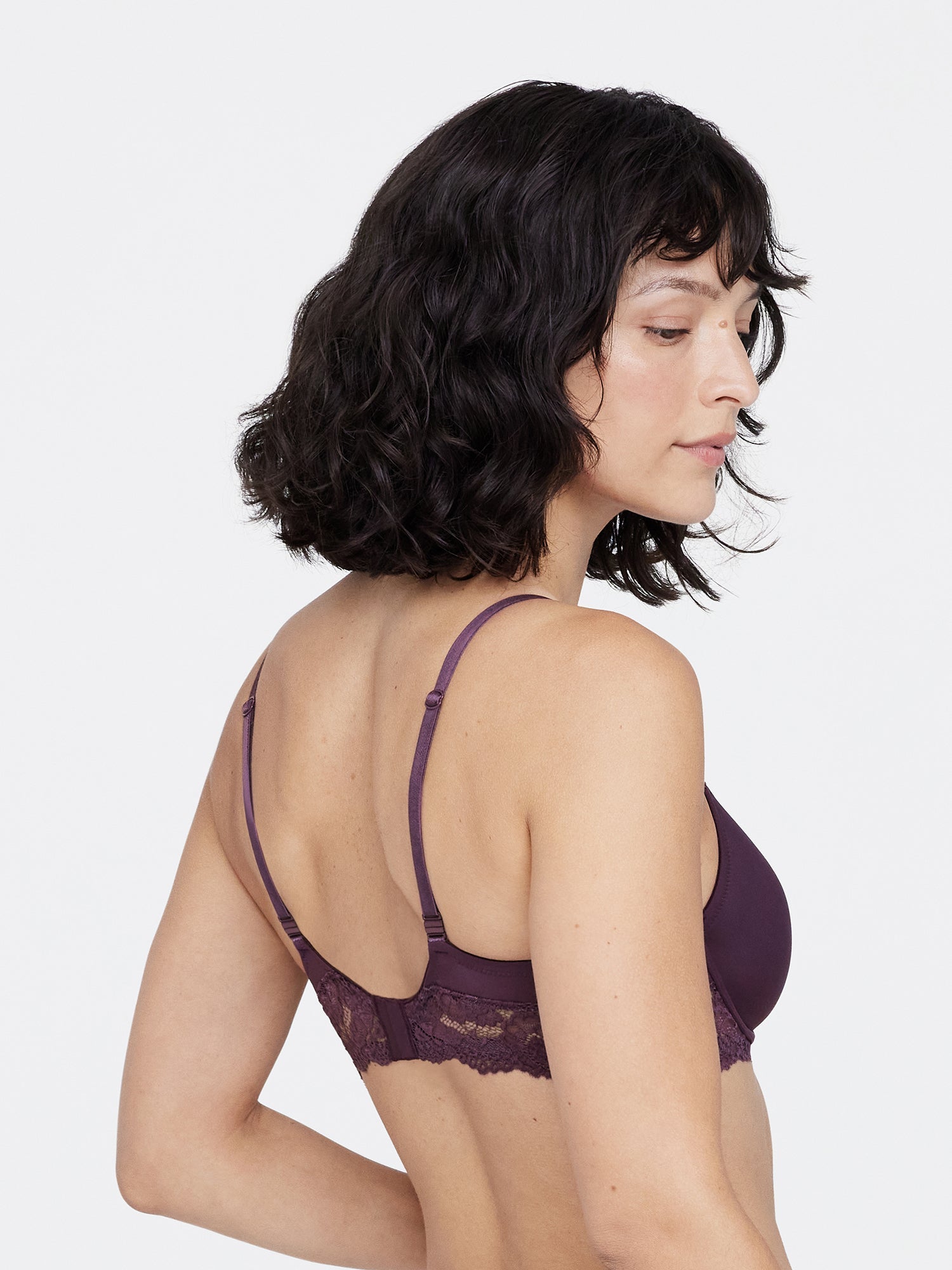 Goddess Plunge T-Shirt Bra - Purple
