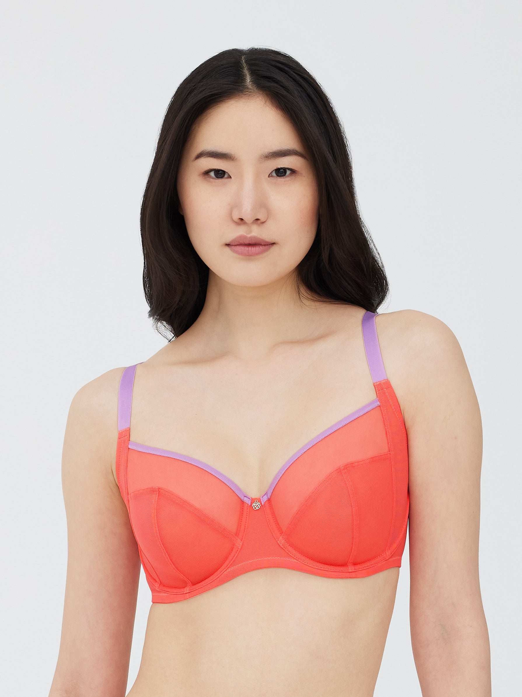 Spellbound Sheer Side Support Bra Skarlett Blue